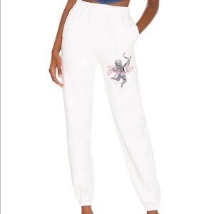 Boys Lie White Joggers with Graphic